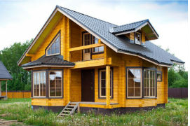желтый дом из дерева
