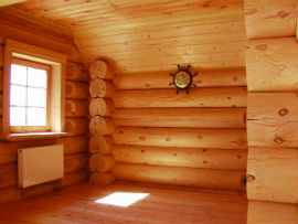внутренний вид деревянного дома
