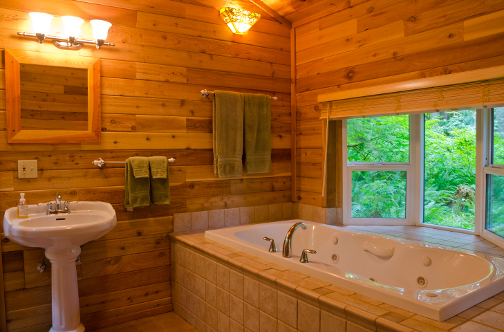 отделка ванны деревянного дома